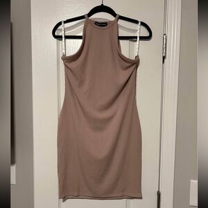 NWT MISSGUIDED x CARLI BYBEL Ribbed Square Neck Bodycon Dress
